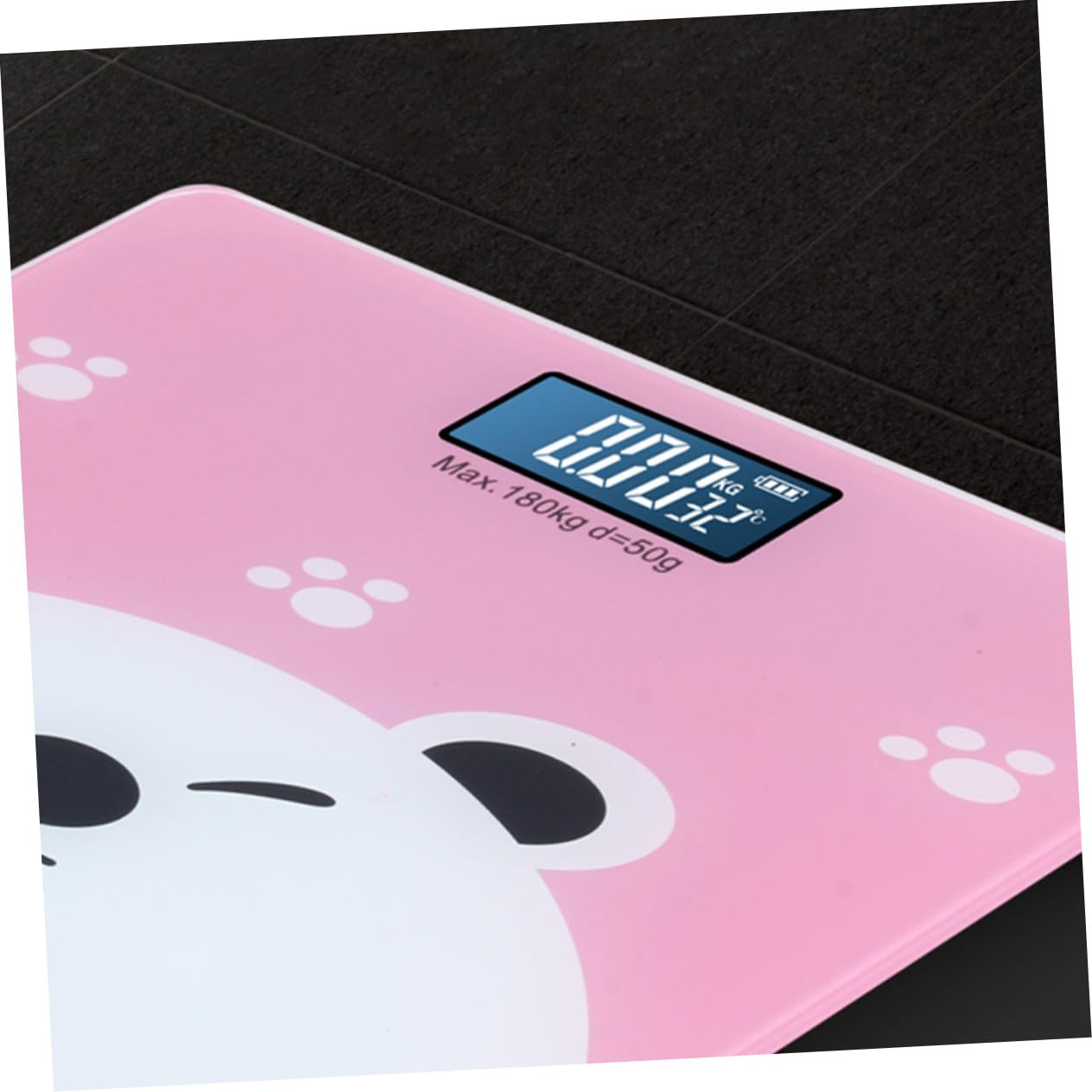 Multi Functional Digital Weight Scale with Bright Display for Boy Girl Pets and Adults High Precision Measuring Machine with Indoor Temperature Monitor Compact Flat Design for Easy