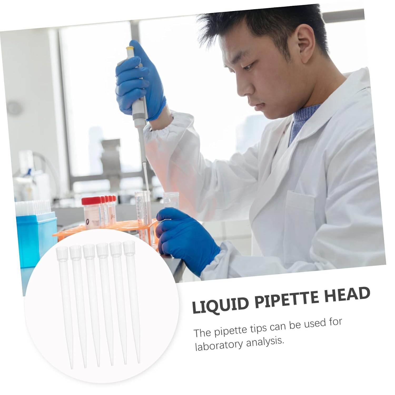 Cabilock 300pcs Transparent Pipette Tips Nozzle for Accurate Liquid Transfers Labs Schools and Experiments Non Leaking Design for Optimal Sample Yield