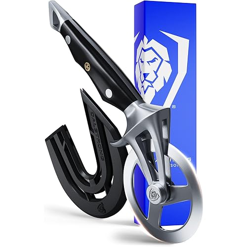 Dalstrong Pizza Wheel Cutter - The Orbit Razor Unique Pizza Wheel & Cutter -High-Carbon Heavy-Duty Stainless Steel - G10 Handle - Razor Sharp - Thumb Guard Protection & Blade Cover