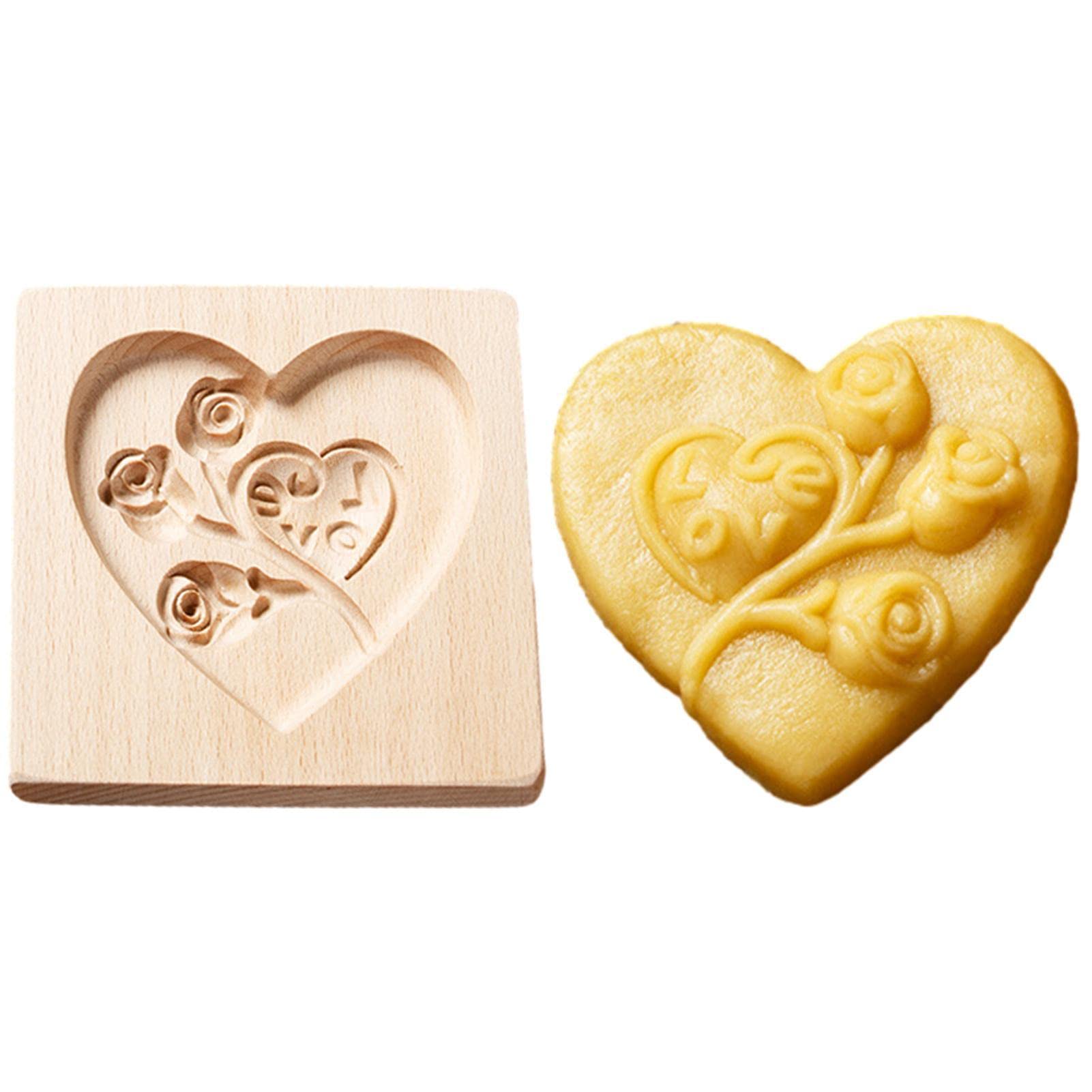 Keksausstecher, Plätzchenformen aus Holz,Keks,Holzkekse | Keksformen for Backen, DIY Lebkuchen-Keksstempel, Kekspresse, Stempelformen, Keksausstecher