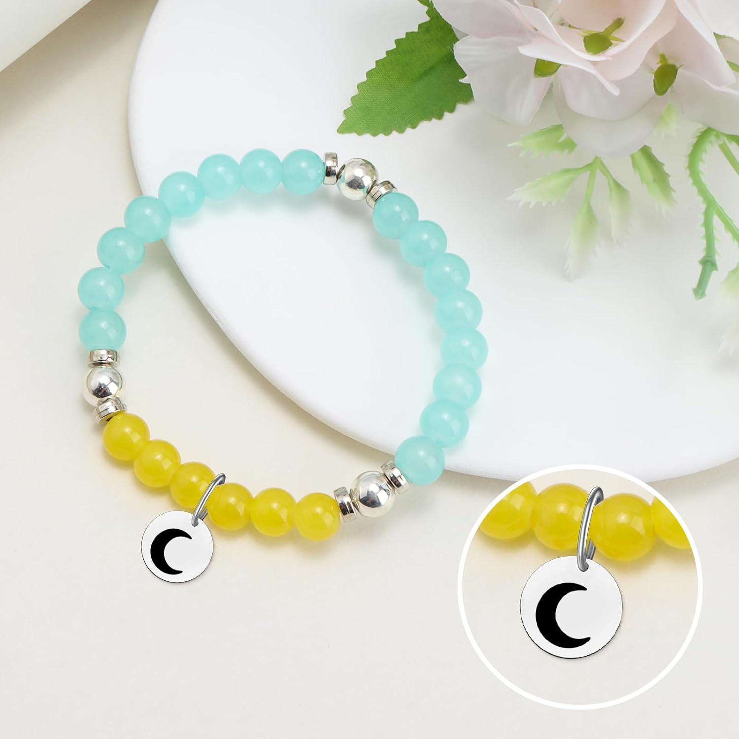 Grandma Beads Bracelets for Women Grandmother Thank You Gifts Grandma Gifts for Mothers Day Nana Beaded Stretch Bracelets Christmas Birthday Present for Nana Gigi Mimi Grandmother Stretch Jewelry - Image 2