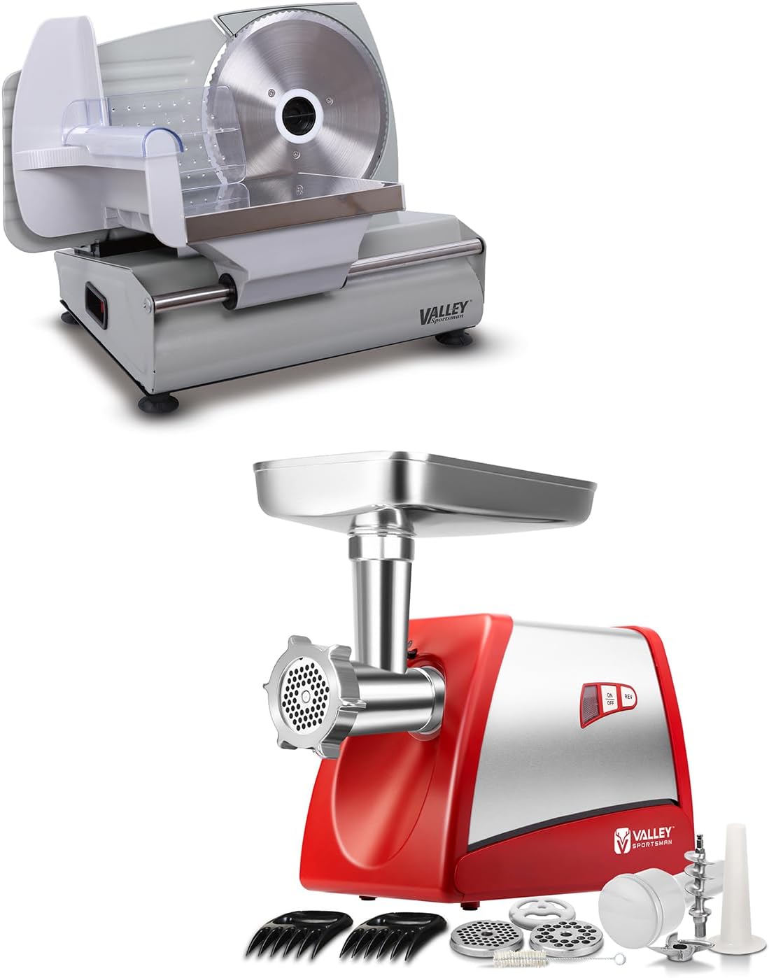 7.5" Electric Meat Slicer, with Stainless Steel Blade, Meat Grinder, Electric Meat Grinder Heavy Duty, Home Kitchen Use Food Grinder