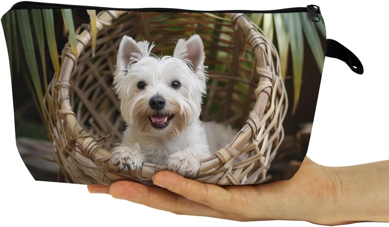 West Highland White Terrier Print Small Cosmetic Bag image 4