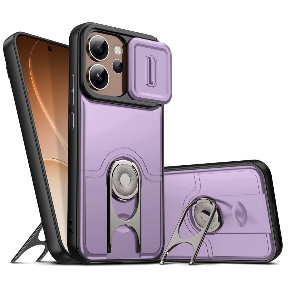 Coque Realme Narzo 80 Pro violette idéale pour le streaming vidéo avec béquille - 8