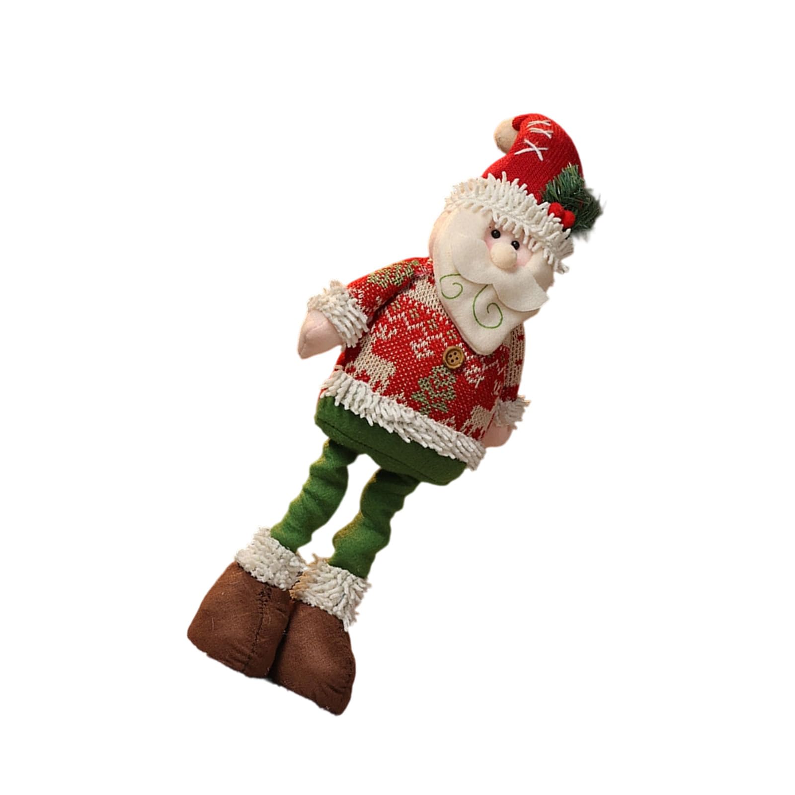 YWLUUOO Telescoping Christmas Decors Santa Snowman Deer Polyester Statue Storage Festival Table Centerpieces Christmas Stretchable Figurine
