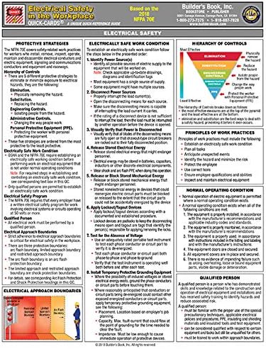 NEW! Electrical Safety in the Workplace Quick-Card Based on 2018 NFPA 70E