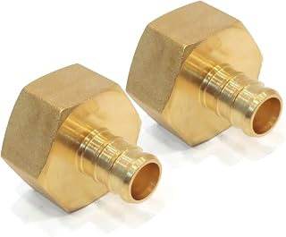 for (2) 1/2" x 3/4" PEX Brass Female NPT Threaded ADAPTERS Cp Fitting Lead