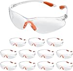 FOCCTS Safety Boîte de verres 12, Lunettes de sécurité claires pour hommes Femmes, Lunettes de protection des yeux claires, Vêtements de protection pour hommes & Femmes Construction