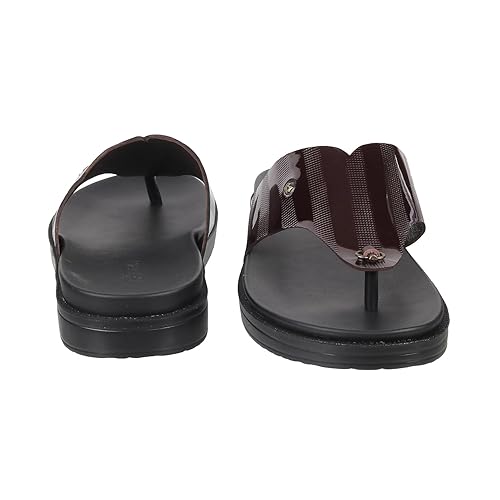 Metro Men Thong Leather Chappal