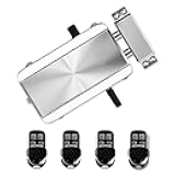 VLUOO Electronic Deadbolt Door Lock, Anti-Theft Remote Deadbolt Door Lock Zinc Alloy Remote Lock for Door with 4 Remote Controls
