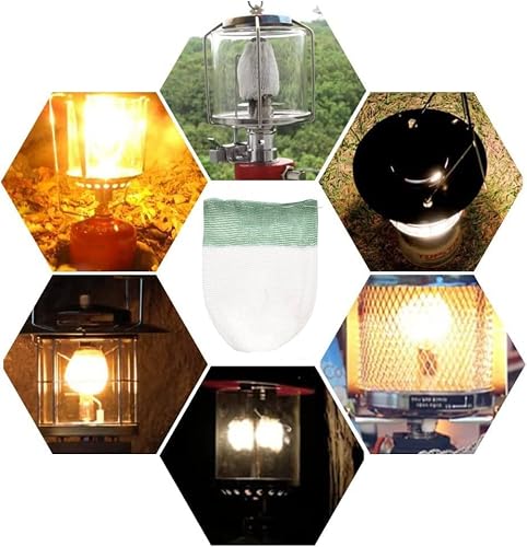 20Pcs Propane Lanterns Mantles Gas Lamp Mantles Gas Lantern Mantles Propane Lantern Mantles U Shape Gas Lamp Dual Fuel Lantern Mantels Replacement For Outdoor Camping Lantern (1 Layer) #TOP6