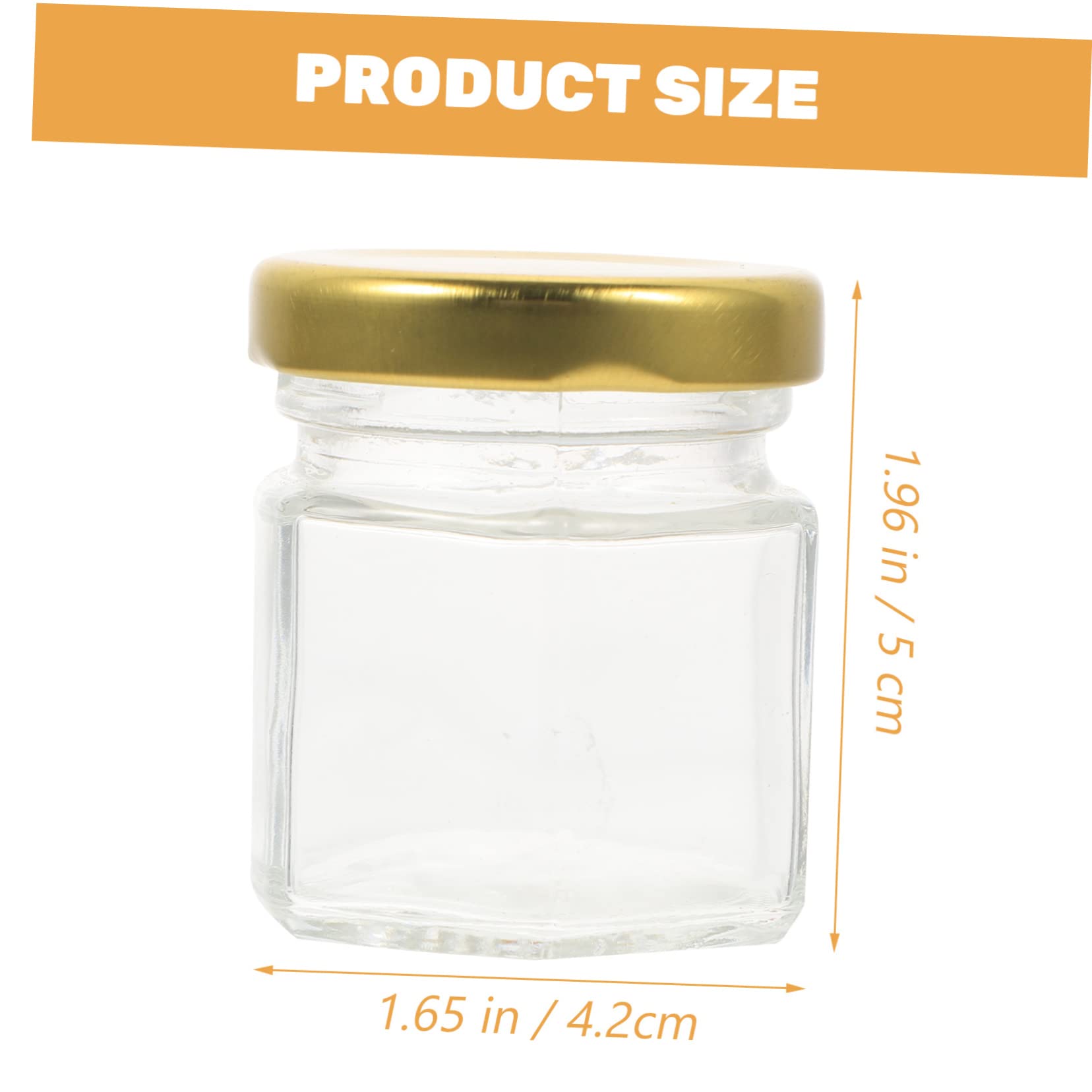 Happyyami 20Pcs Glass Honey Jars with Lids Airtight Sealing for Honey Jam and Snacks Easy to Clean Transparent Design for Home Kitchen Storage