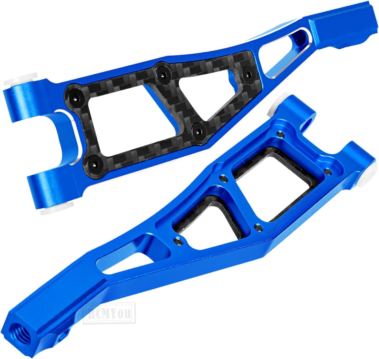 RC Suspension Arms Upgrades Part for 1/8 Kraton 6S BLX,Outcast 6S BLX,Notorious 6S BLX,Talion 6S BLX,Aluminum Front Upper & Front Lower & Rear Suspension A-Arms Hops up w/Pivot Balls,Navy Blue