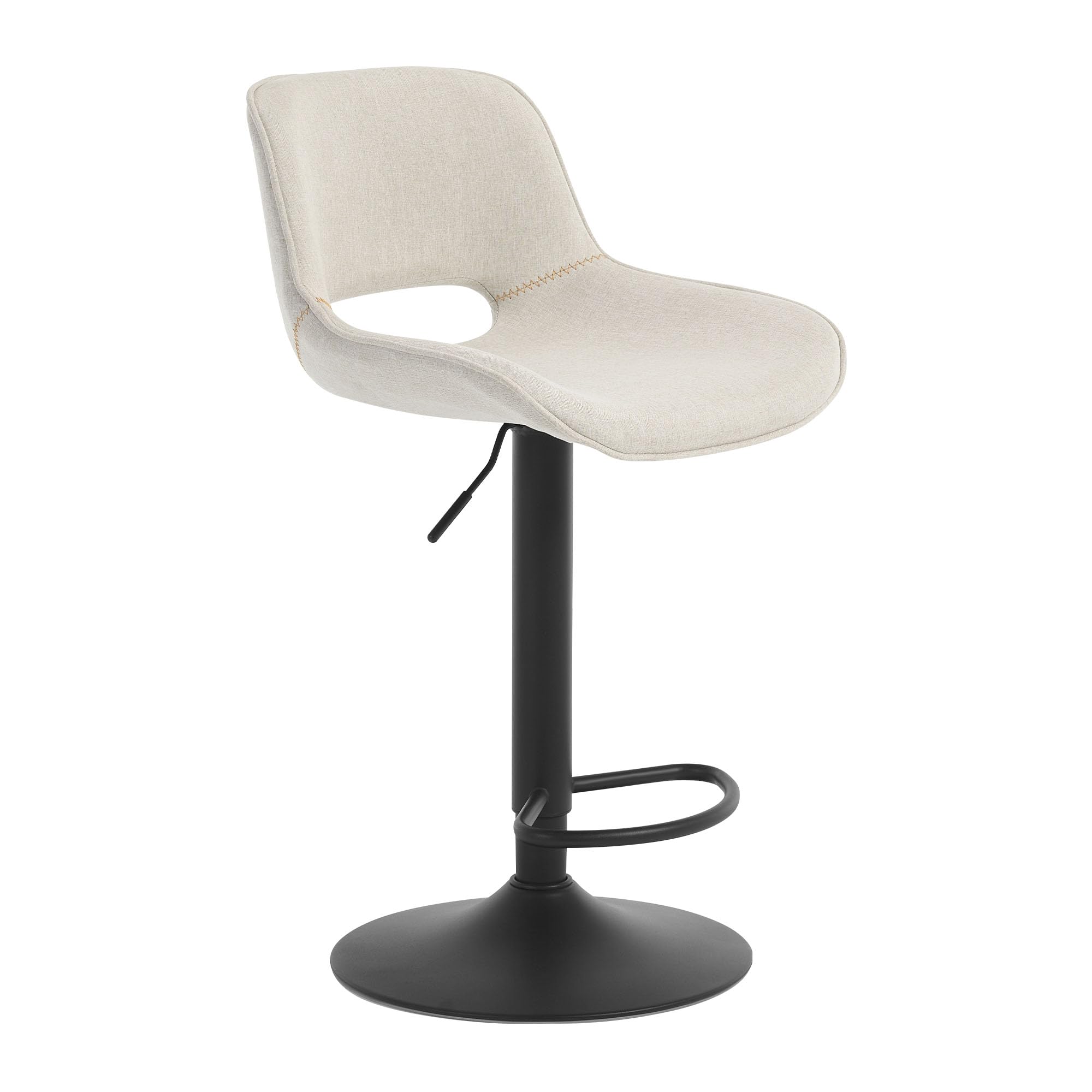 WOLTU Bar Stool, Tall Kitchen Stools with Backrest and Footrest, Fabric, Beige The Forest Stewardship Council