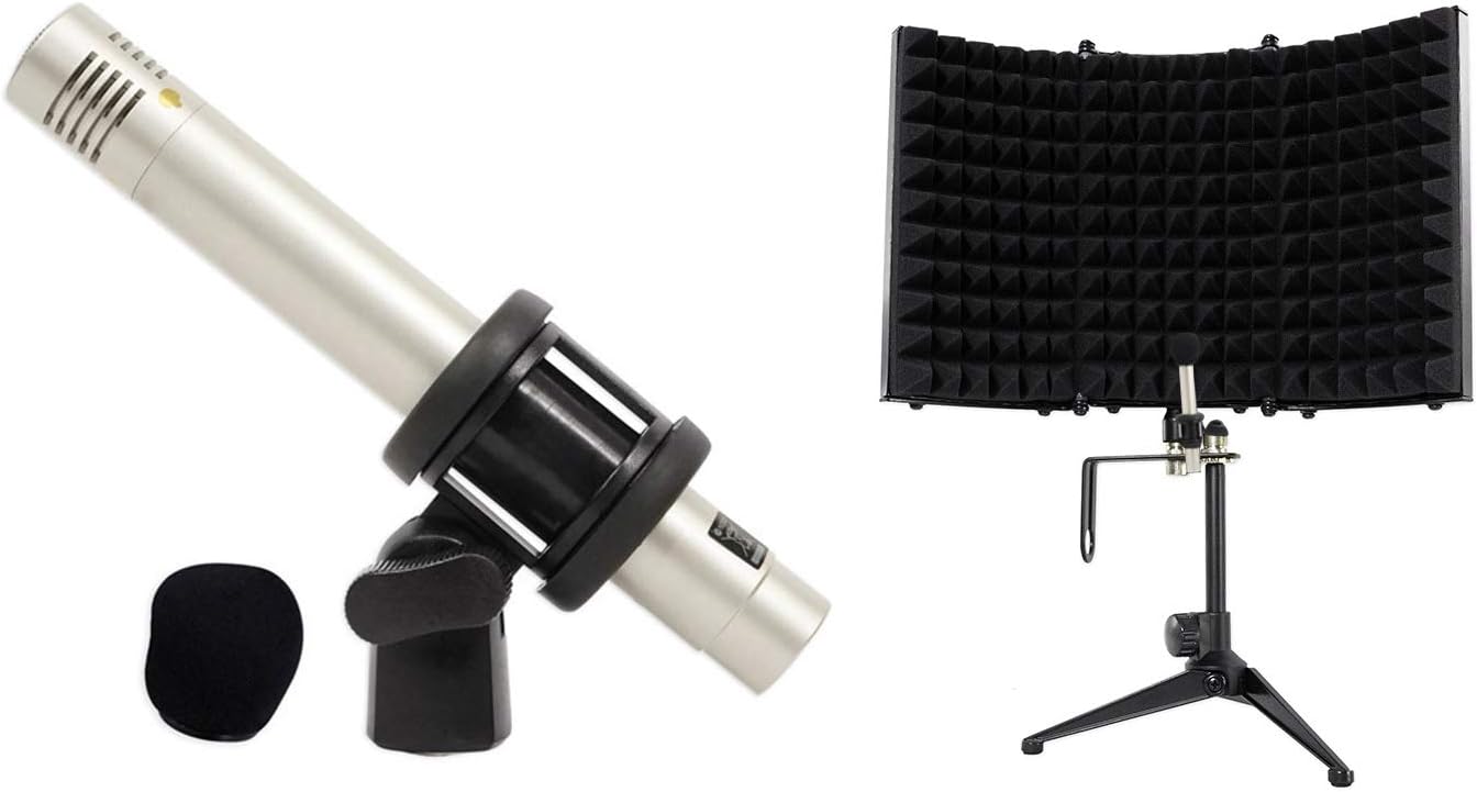 Samson C02 Pair Pencil Condenser Studio Recording Microphones Mics+Iso Shield