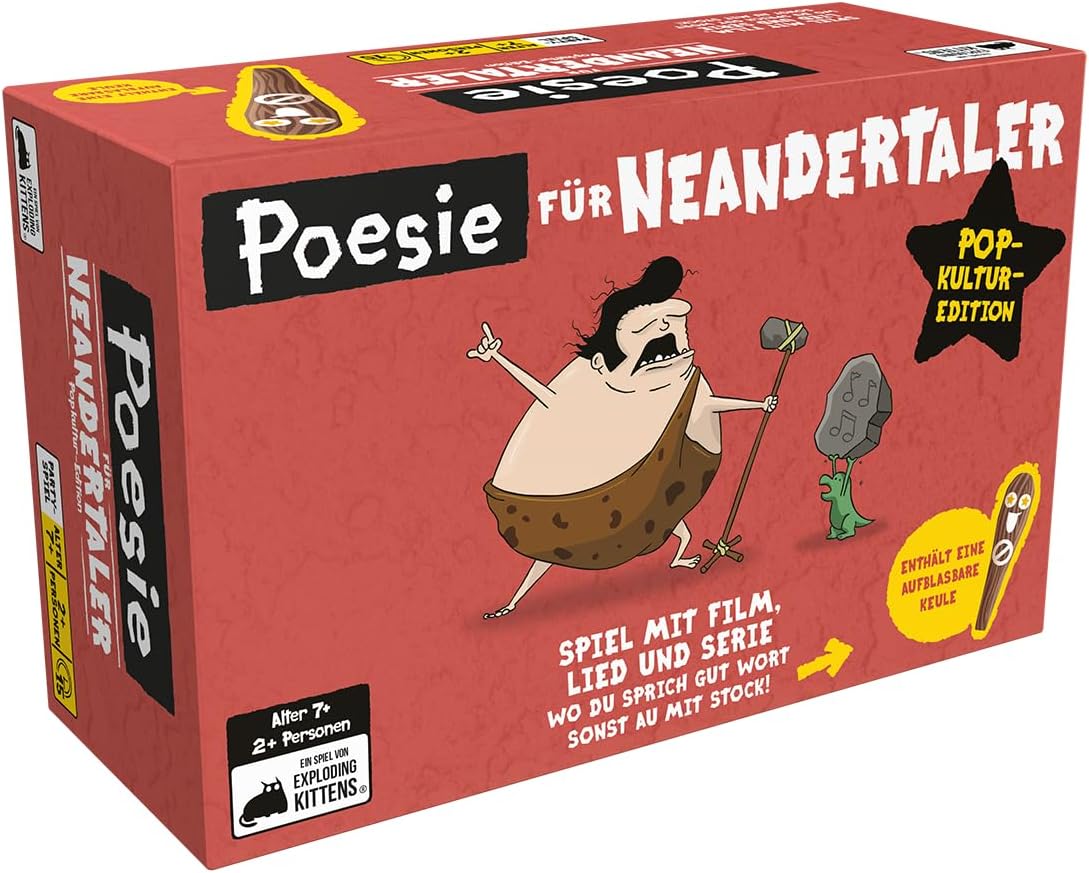 Amazon.com: Exploding Kittens, Poetry for Neanderthals - Pop Culture ...