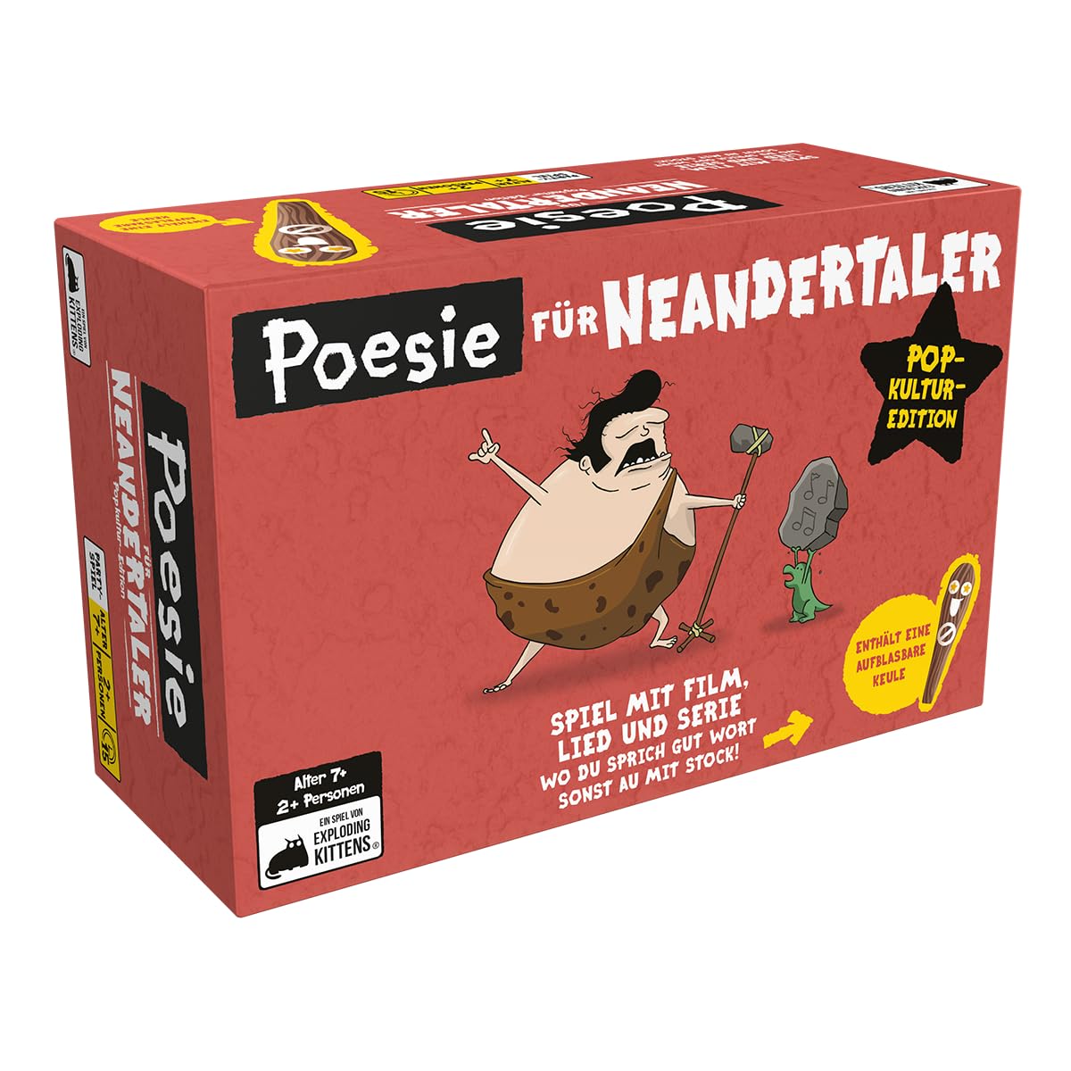 Exploding Kittens, Exploding Kittens: il gioco da tavolo, gioco per feste, 2 -6 giocatori, dai 7+ anni, 20 minuti, tedesco
