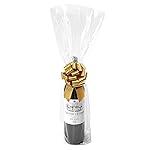 Wowfit Cello Bags,10 CT 9x20 inches Clear Cellophane Bags Perfect for Gift, Presents, Wine Bottles, Bridal/Baby Showers and More (Flat, No Gusset, Ribbon NOT included)