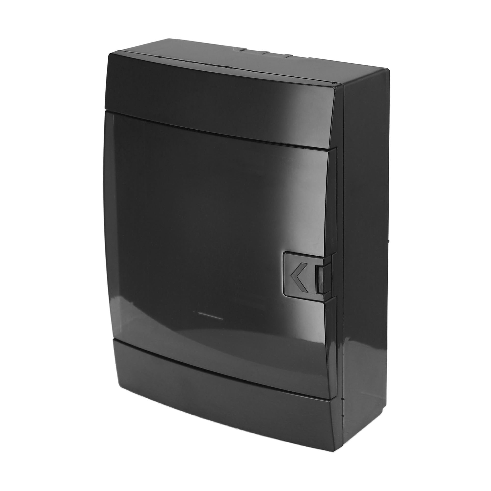 Caja de Distribución de Superficie 2 Filas para 16 Módulos 110x215x290,5 mm IP40 - Cuadro Electrico en ABS Negro - Armario de Distribución para Instalaciones Interiores - Horoz Electric