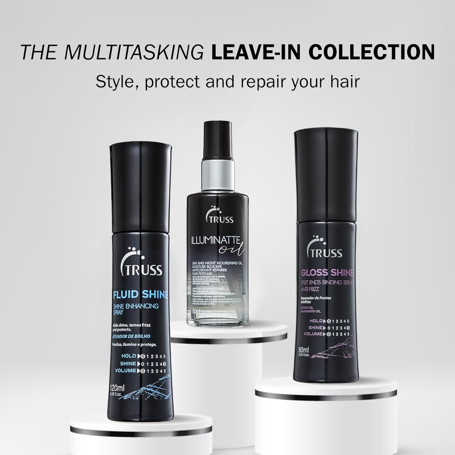 TRUSS Illuminatte Hair Oil, Frizz Control & Heat Protectant, 2.02 Fl Oz