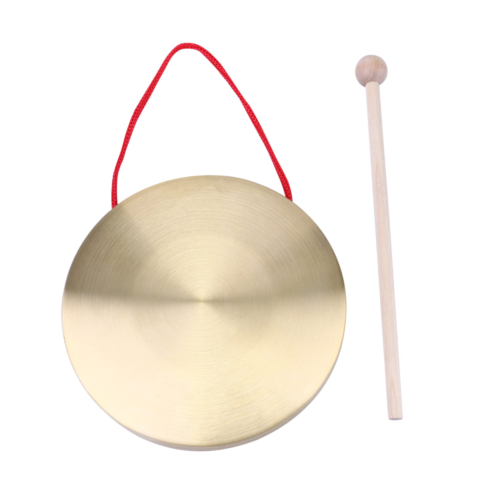 OFFSCH Gong Instrument Set Brass Hand Gong Mallet for Business Opening Events