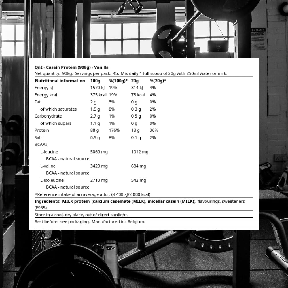 Casein Protein, Vanille, 908 g