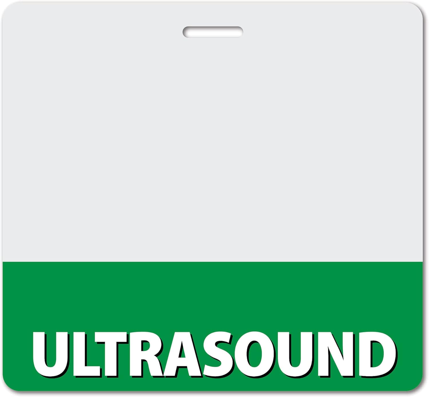 Ultrasound Heavy Duty Horizontal Pink (20 Pack) - Spill & Tear Proof Cards - 2 Sided USA Printed Quick Role Identifier ID Tag Backer by BadgeZoo