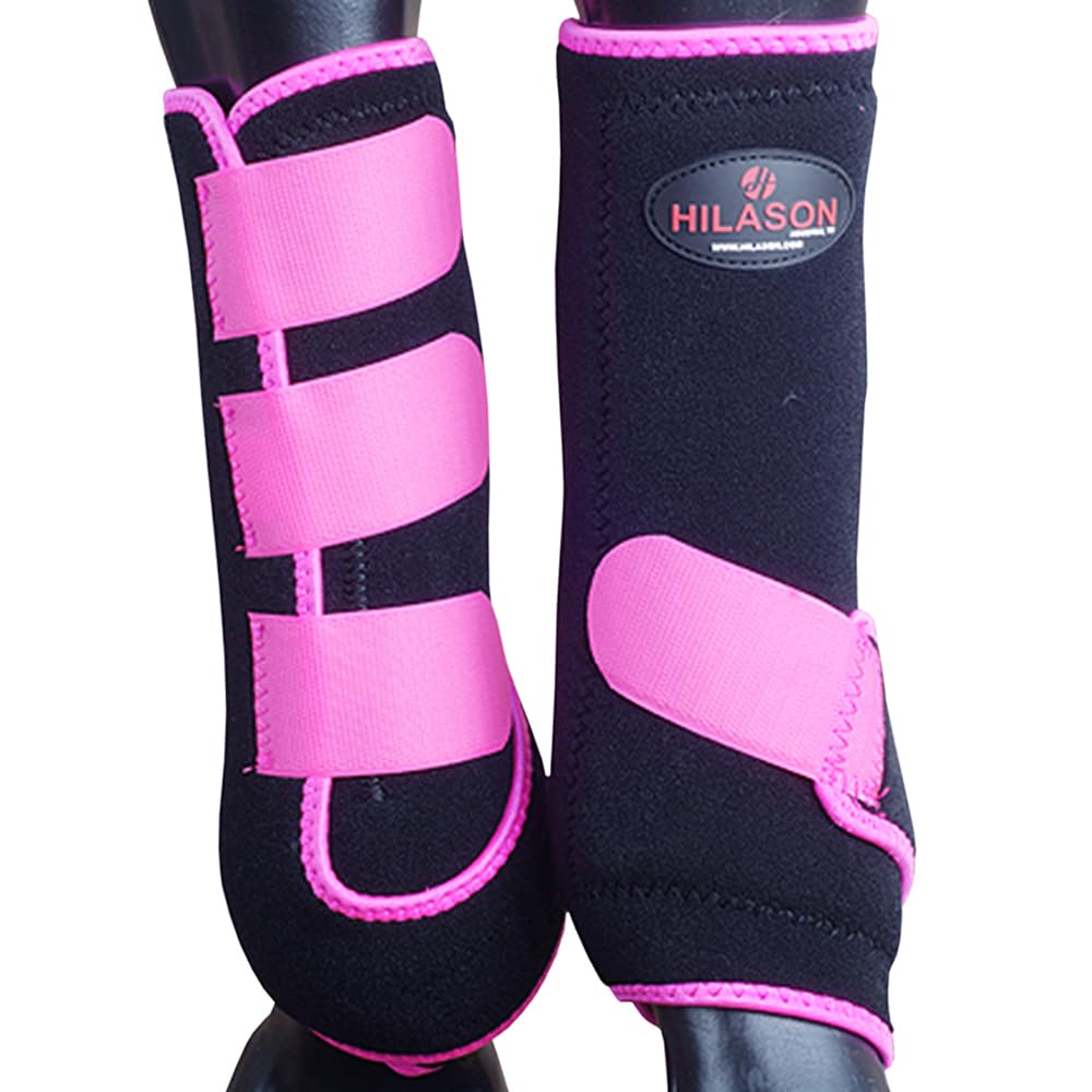 Bottes de médecine Hilason Grande Infra-tech anti-engorgement pour jambes arrières