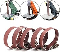 Vista 3 de Lijadora de banda de 1-1/2 x 30 pulgadas, bandas de lijado de óxido de aluminio para lijadora de banda, papel lijadora de banda con grano 180
