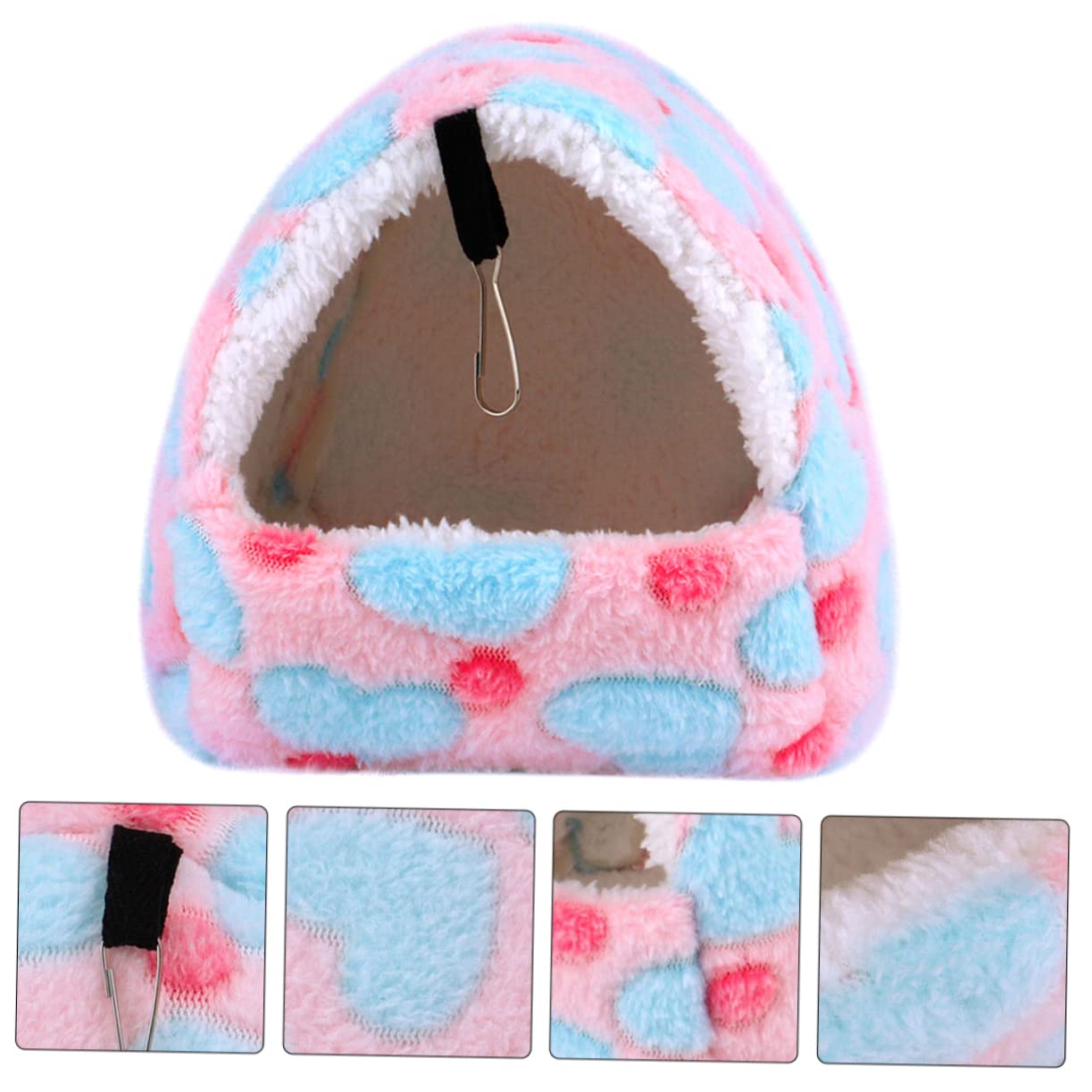 Mipcase Casa De Conejillo De Indias Conejos Accesorios 5 Uds Térmico para Suspensión Montaje S Guinea Cama Animales Roedores Polar Casa En Hámsters Colgando Accesorios para Conejos