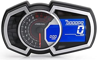 Motorbike Digital Speedometer Motorcycle Instrument Speedometer Universal Speed Fuel Gauge 13000RPM For 1,2,4 Cylinder LCD 199km/h