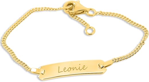Baby ID Armband vergoldet