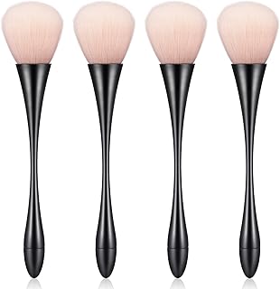 4 brochas de maquillaje grandes y esponjosas,...