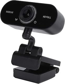 Goshyda Webcam, 1080P USB Computer Camera, Online Classroom Live Video Call Meeting HD Webcam, Compatible for vista / win7 / win8 / win10