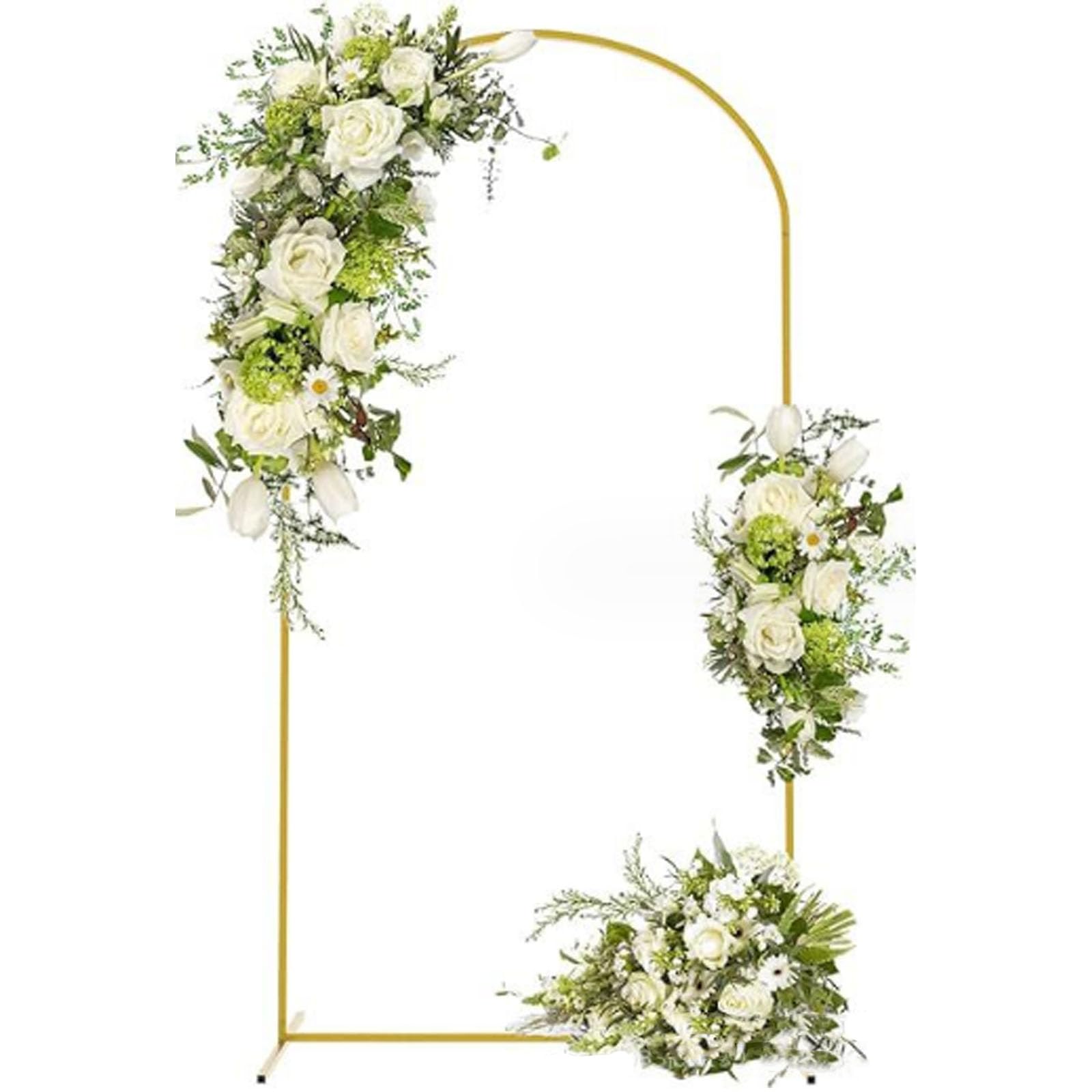 Pergola de jardin dorée haut de gamme pour support de fleurs et roses