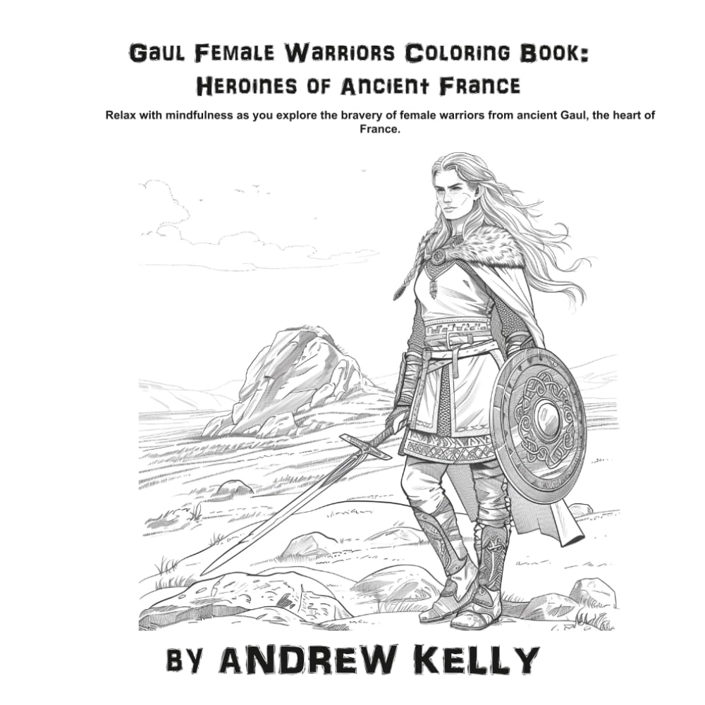 Gaul Female Warriors Coloring Book: Heroines of Ancient France: Relax with mindfulness as you explore the bravery and valor of legendary Gaul female ... and Knights: Historic Coloring Adventures)