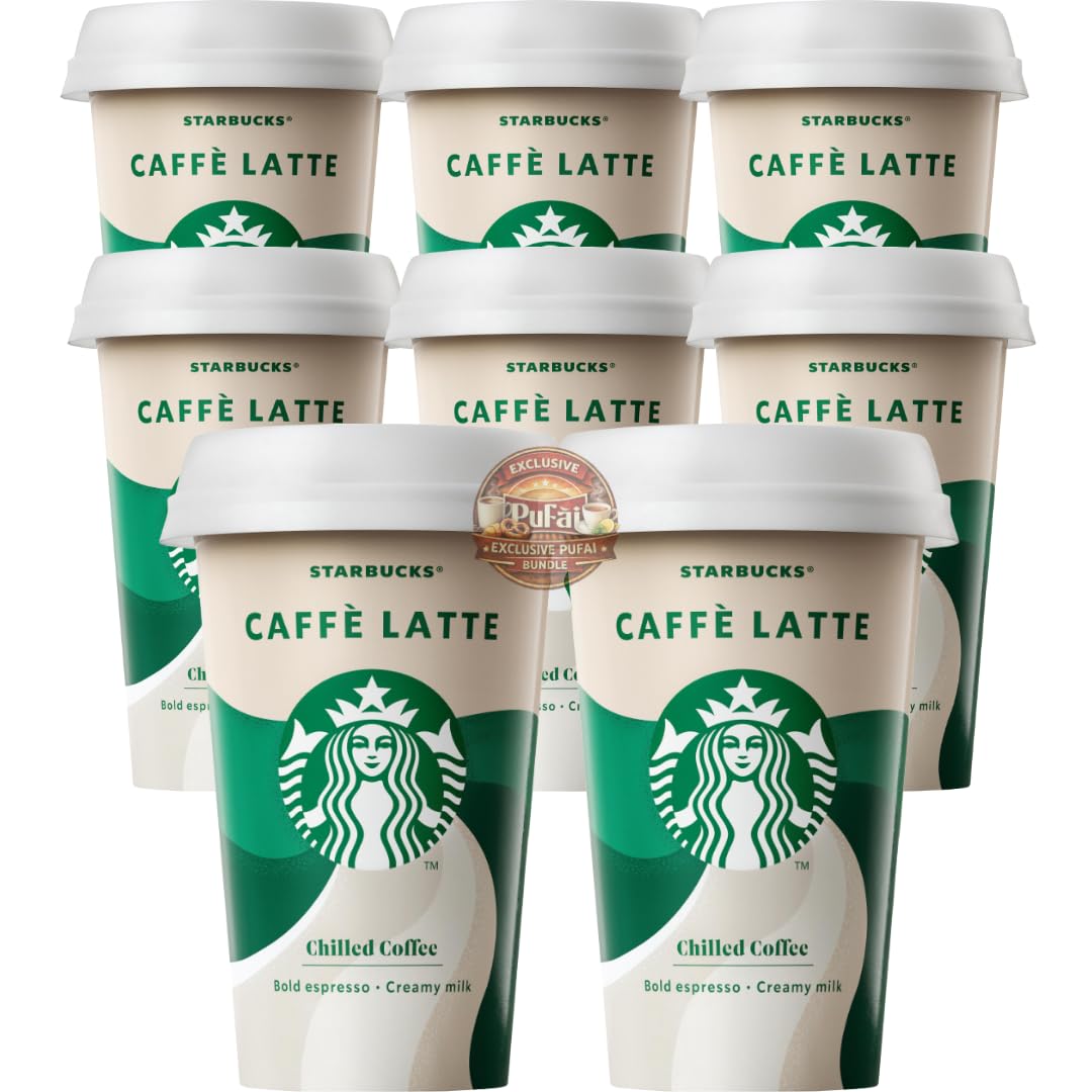 PUFAI Bundle – Eiskaffee Caffè Latte 220ml x8 – Kaffeegetränk Latte, Ready to Drink, Gekühlt, To Go kaffee