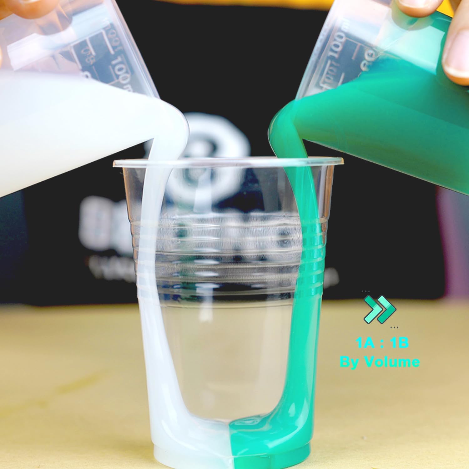 BBDINO Super Elastic Silicone Mold Making Kit 76oz Mold Making Liquid Silicone Silicone Rubber Mold Making Kit 1:1 Volume Unit Perfect for 3D Resin Mold | Silicone Mold Jade Green