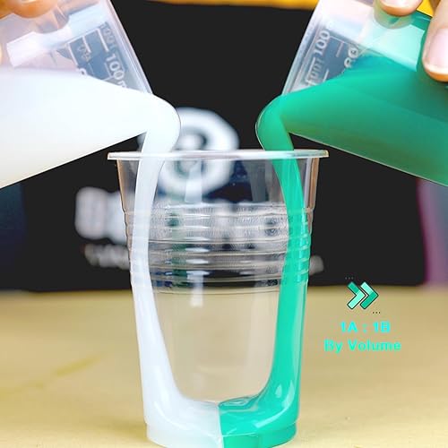 Miniatura 3 de BBDINO Kit de fabricación de moldes de silicona, silicona súper elástica para hacer moldes de 2 galones, mezcla de grado platino 1A1B, ideal para