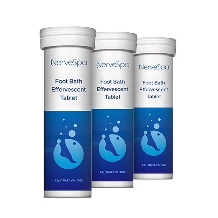 Buy Diabetic Foot Soak Effervescent Tablets Foot Care by Nerve Spa, AntiSwelling, Rehydrate The