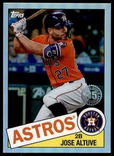 2020 Topps Chrome '85 Topps #85TC-19 Jose Altuve Houston Astros Baseball Card NM-MT (1985 Card Design)
