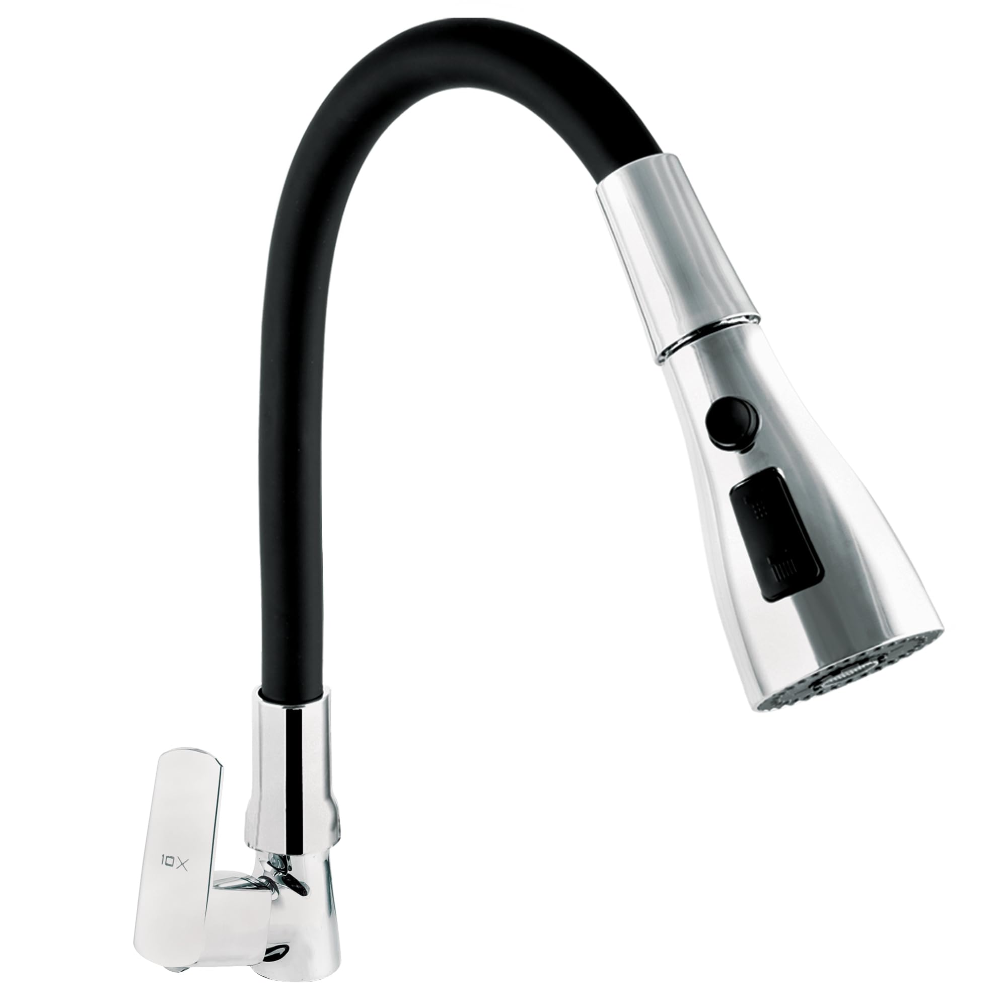 10X Brass Swan Neck for Bathroom Washbasin/Kitchen SN-45249 Table Mount Black Flexible Neck Triple Flow-image-48