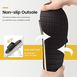 Roknemo Mens Slide Sandals Adjustable Athletic Casual Comfort Lightweight Open Toe Slides Sport Sandals with Memory Foam Soft Cushion Footbed