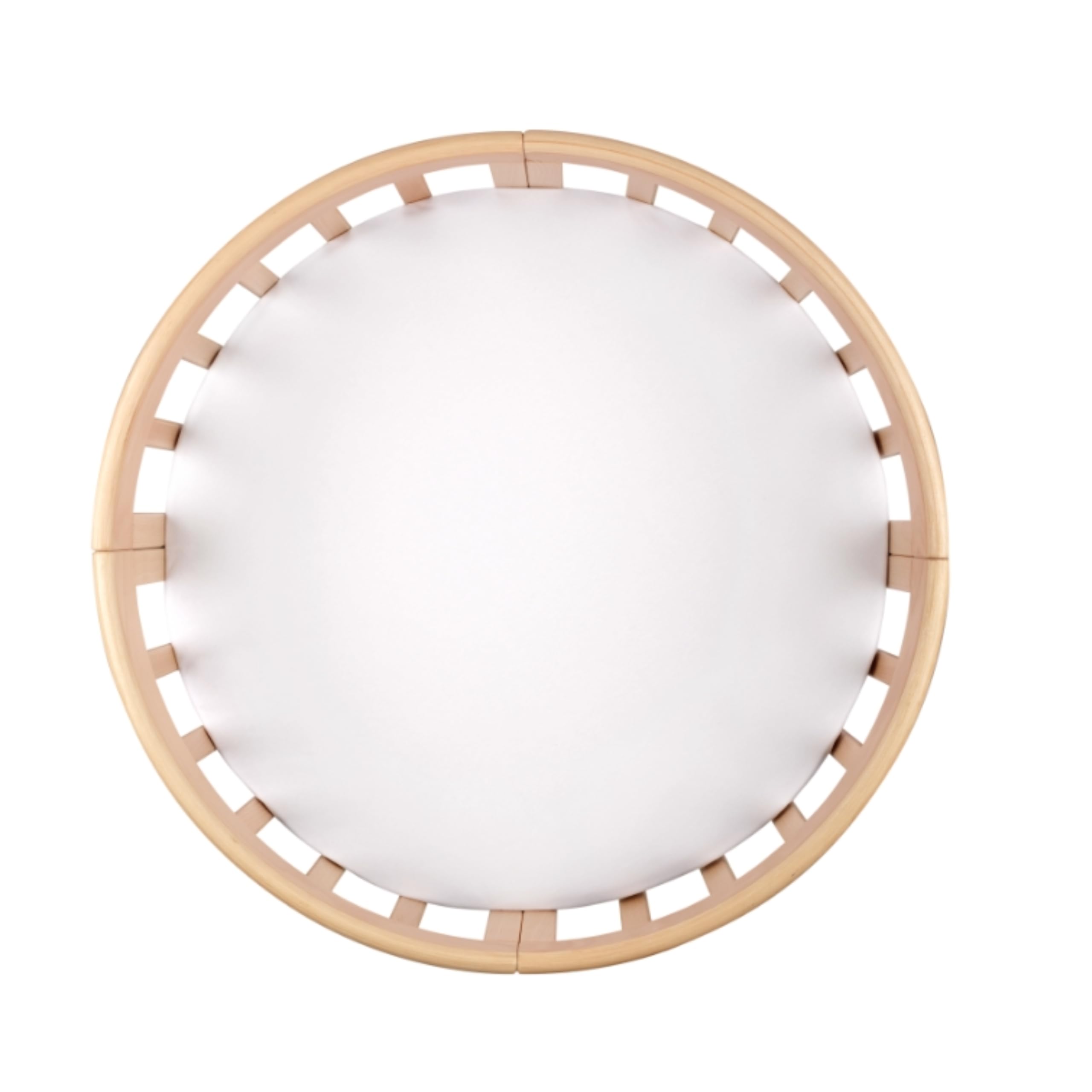 Lenzuolo con angoli Waldin, confezione da 2, piccolo e grande, per lettino OWAL 7in1 - biancheria da letto per lettino per bambini - cotone facile da pulire, super morbido e resistente, bianco