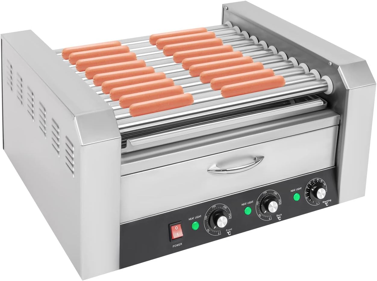 30 Hot Dog Warmer Roller, Commercial Electric Hot Dog