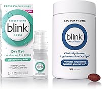 Vista 1 de BLINK NutriTears Suplemento + Boost Paquete de Gotas para los Ojos Sin Conservantes, Hidratante y Calmante para Ojos Ligeramente Secos