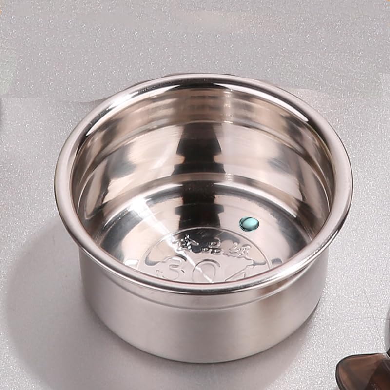 Miniatura 8 de Paquete de 6 recipientes pequeños de condimentos y inmersión de 4 onzas con tapas a prueba de fugas, cajas Bento de acero inoxidable reutilizables