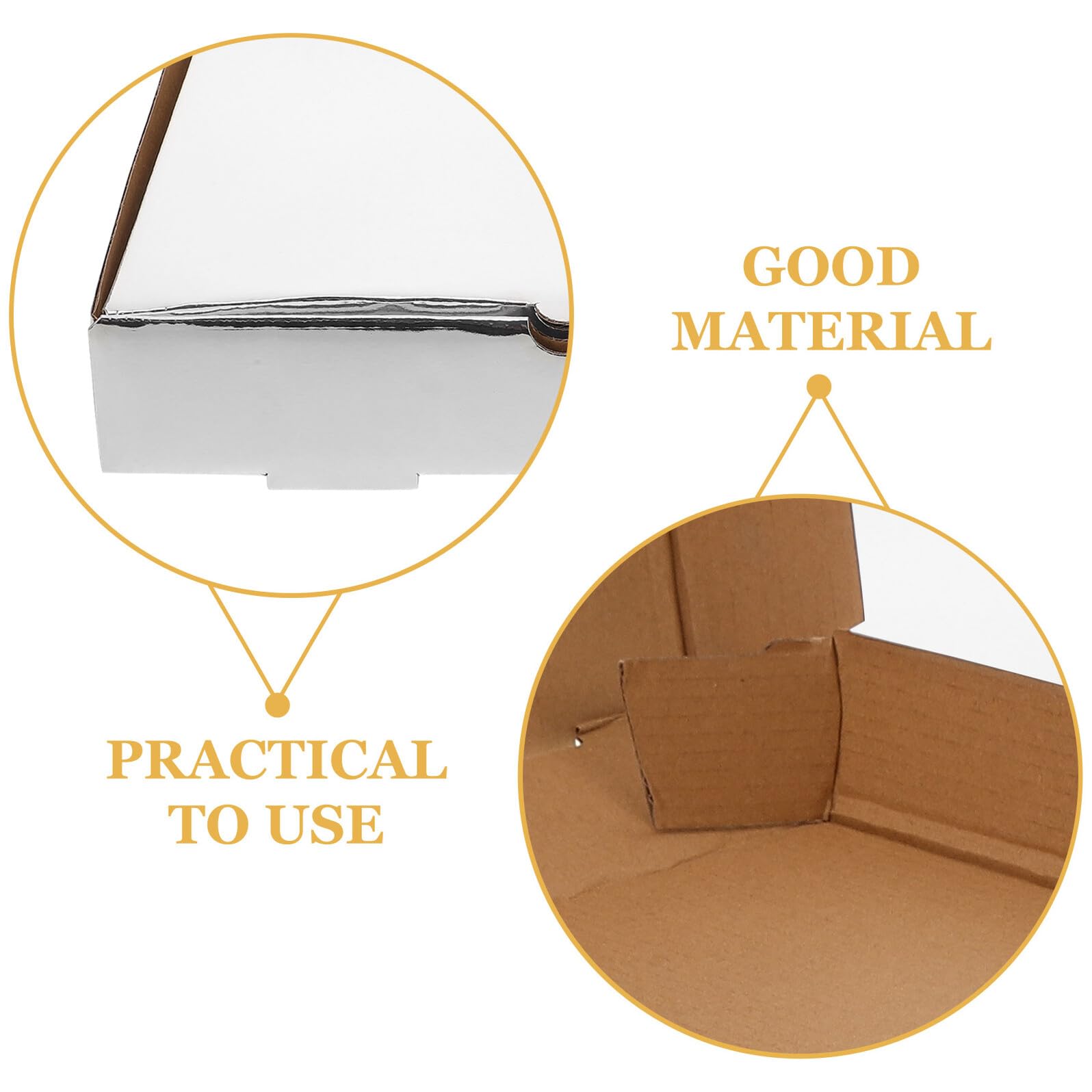 10 Cajas de Pizza de Papel Grueso para Llevar, Fáciles de Transportar, Cajas de Envío para Panaderías y Restaurantes