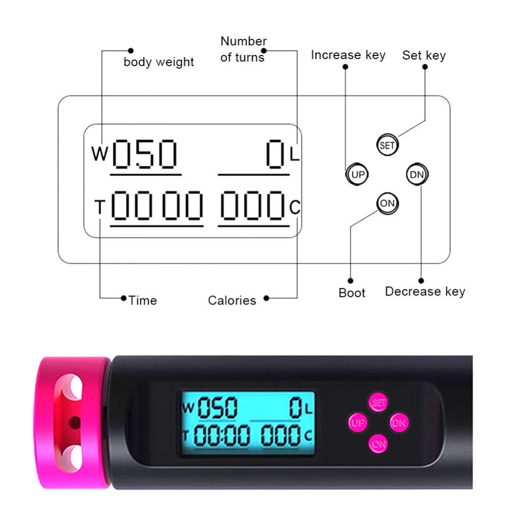 Smart Jump Rope Calorie Conteggio Elettronico Saltare Fitness Perdita di Peso Esercizio Attrezzature