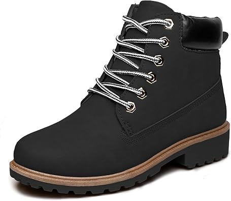 Womens Work Boots Hiking - Waterproof Outdoor Construction Motorcycle Combat